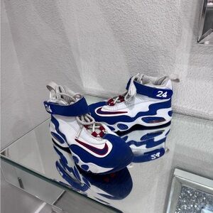 Nike Kids Blue, White, and Red Sneakers